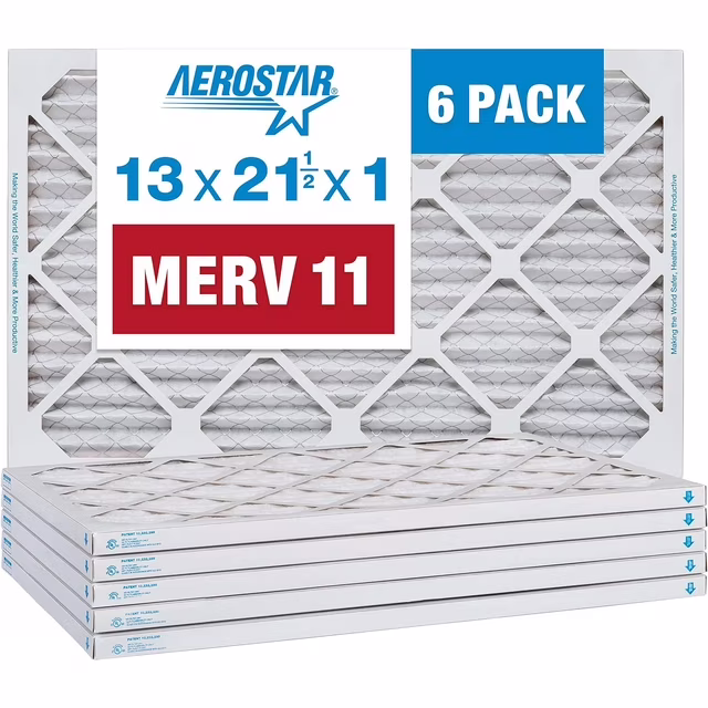 Aerostar 13×21.5×1 MERV 11 Pleated Air Filters